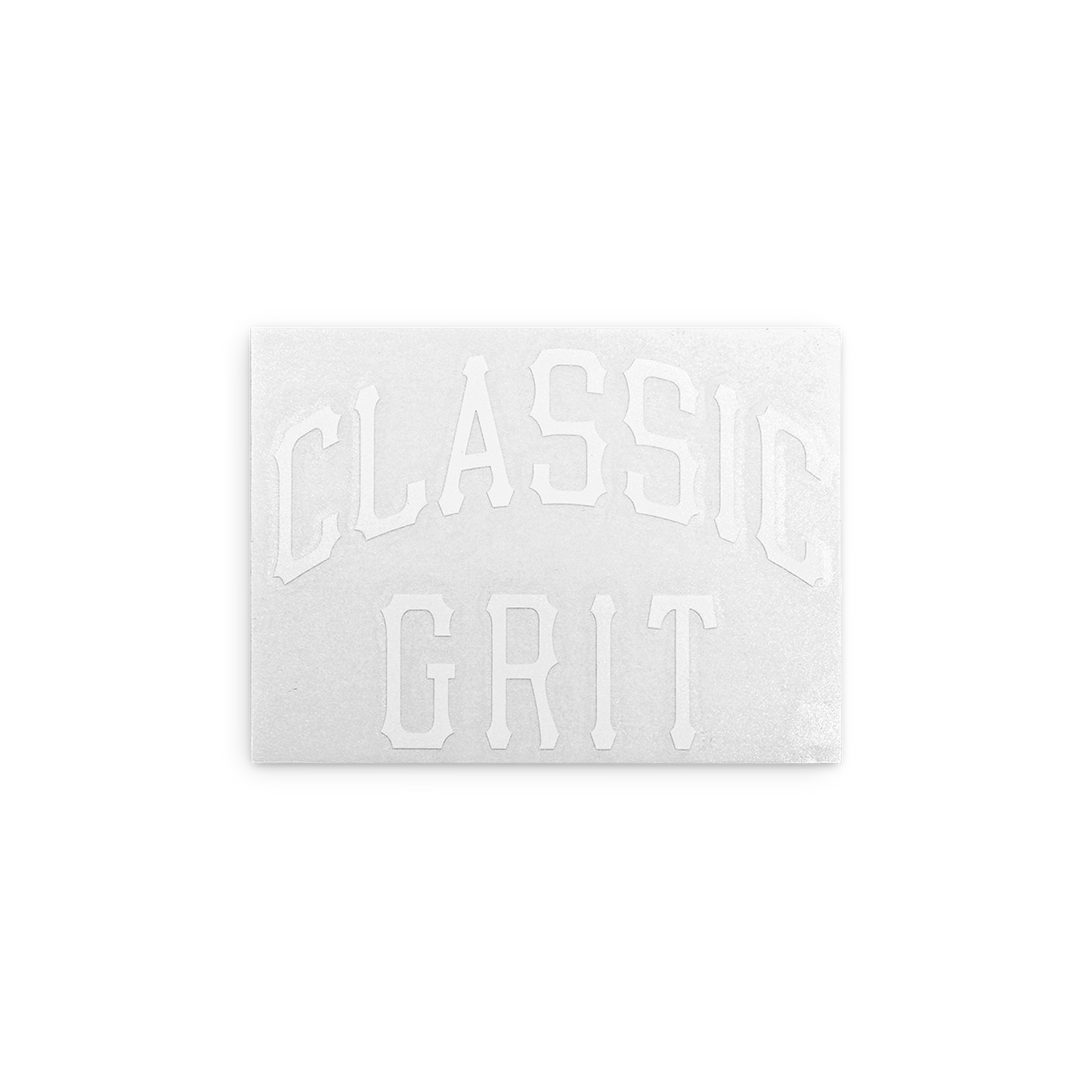 Classic Grit Die Cut Logo Sticker