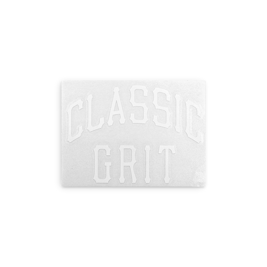 Classic Grit Die Cut Logo Sticker