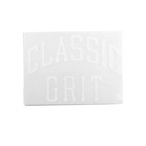 Classic Grit Die Cut Logo Sticker